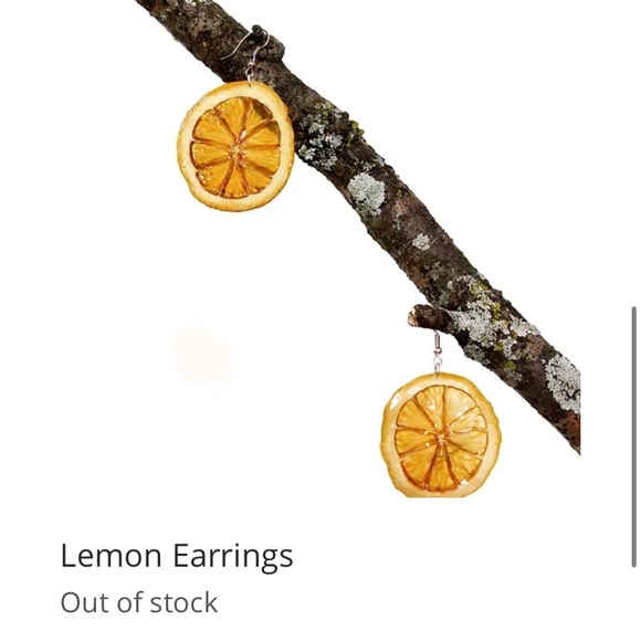 Real Lemon Earrings - Picture 4 of 8